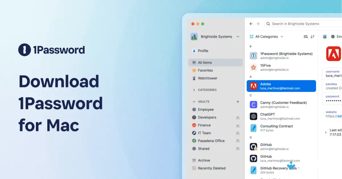 Download 1Password untuk Mac Uptodown 2026 screenshot 1