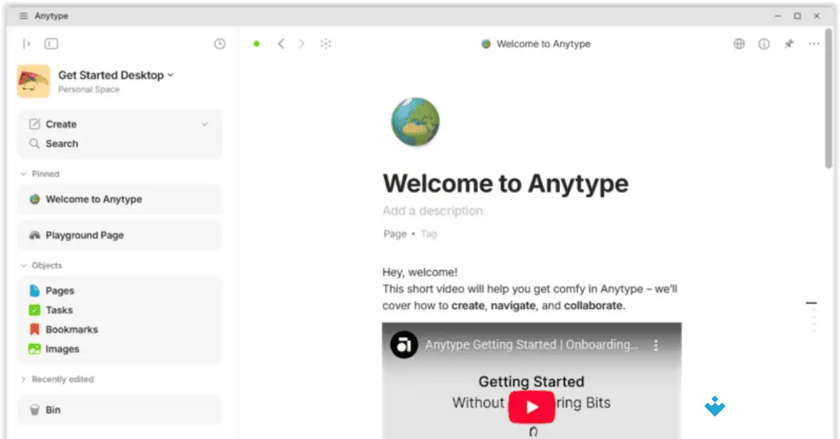 Download Anytype untuk Mac Uptodown 2026 screenshot 2