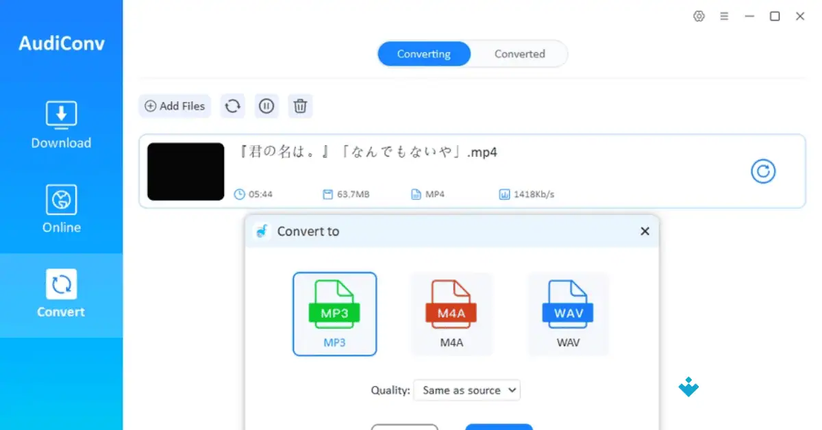 AudiConv untuk Mac Download Gratis Uptodown 2026 screenshot 3