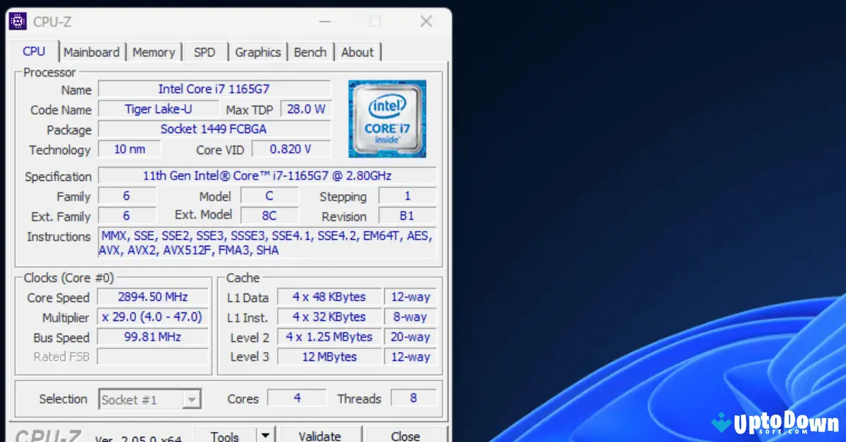 Download CPU-Z (Versi Terbaru 2026) screenshot 1