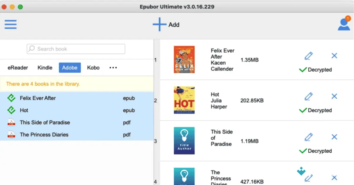 Epubor Ultimate for Mac Download Uptodown 2026 screenshot 2