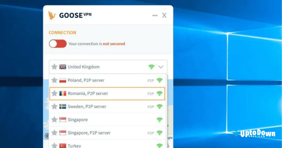 Download Goose VPN Gratis untuk PC di Uptodown screenshot 1