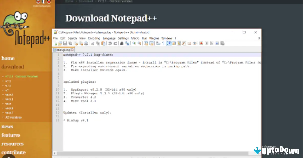 Download Notepad++ (32-bit) (Versi Terbaru 2026) screenshot 3