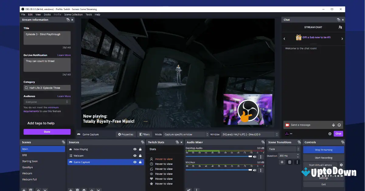 Download Gratis OBS Studio Uptodown screenshot 3