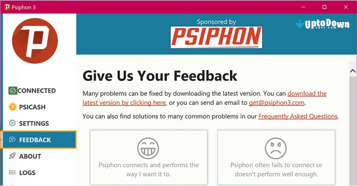 Download Psiphon (Terbaru 2026) untuk Win 11/10 screenshot 1
