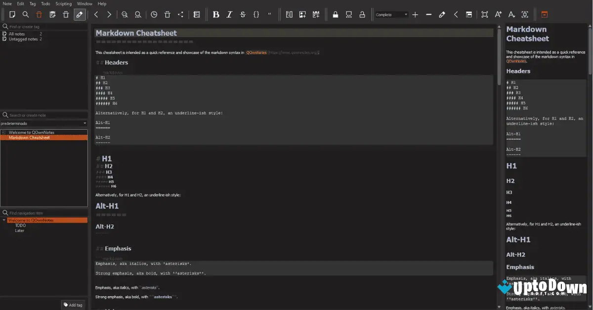 Download QOwnNotes untuk Mac Uptodown 2026 screenshot 1