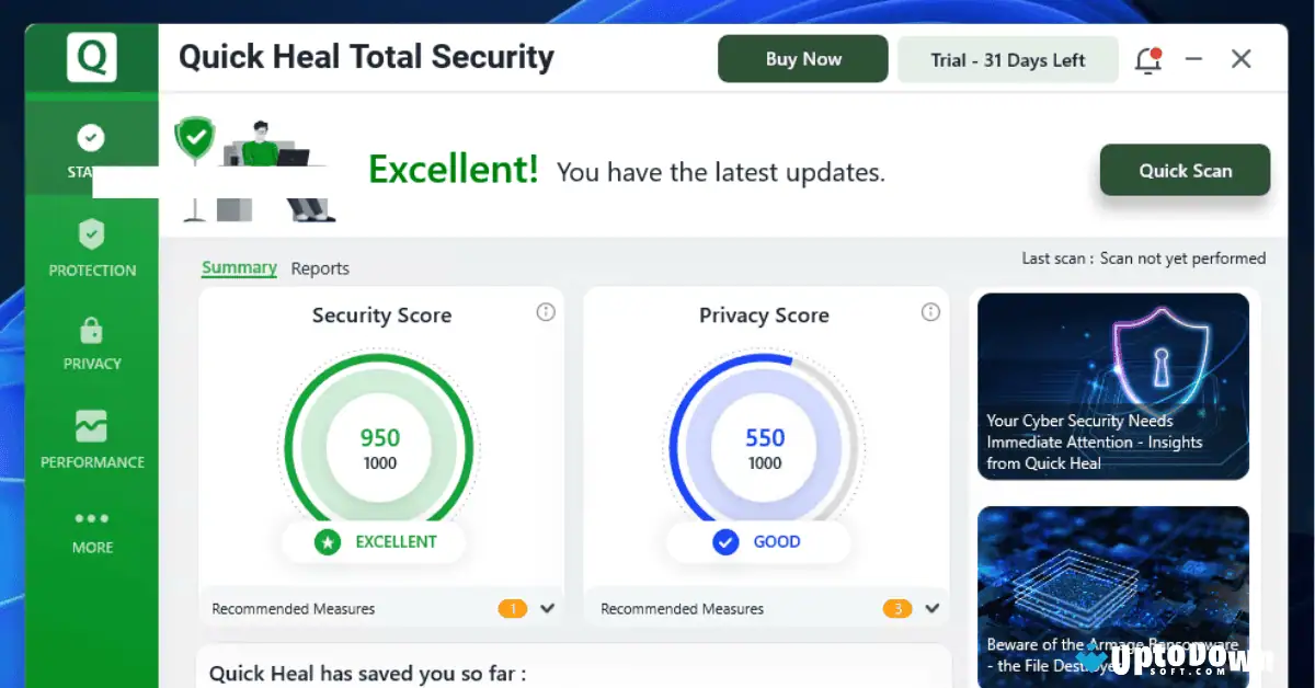 Download Quick Heal Total Security (Versi Terbaru 2026) screenshot 1