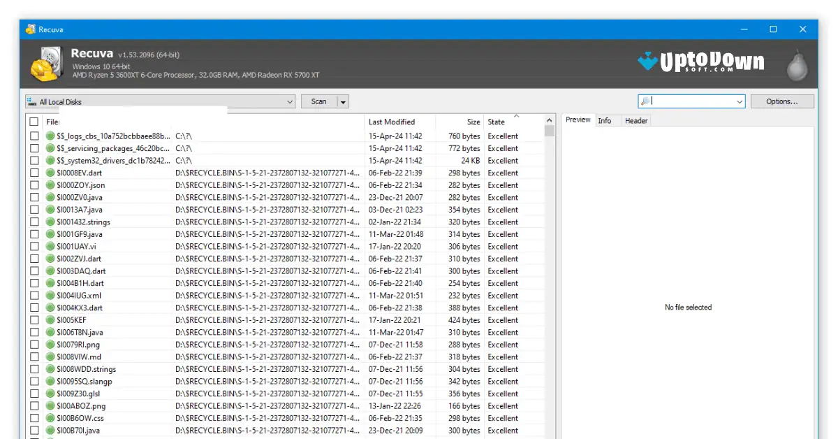 Download Recuva (Terbaru 2026) screenshot 1