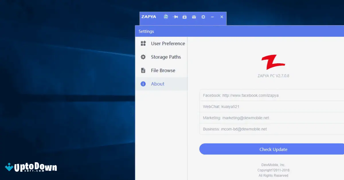 Download Zapya untuk PC melalui Uptodown (Versi Terbaru 2026) screenshot 1